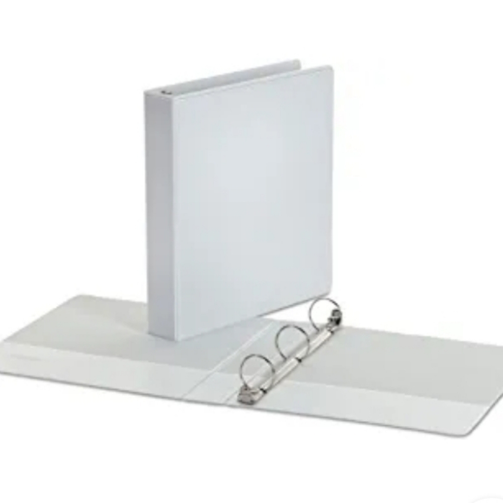 (2) Binders three ring white professional style by universal​